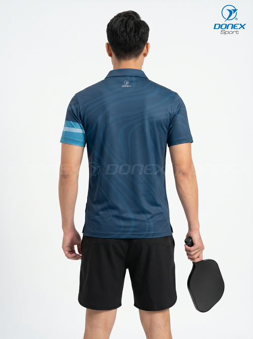 Áo thể thao nam MC-9166-12-01 Navy phối trắng